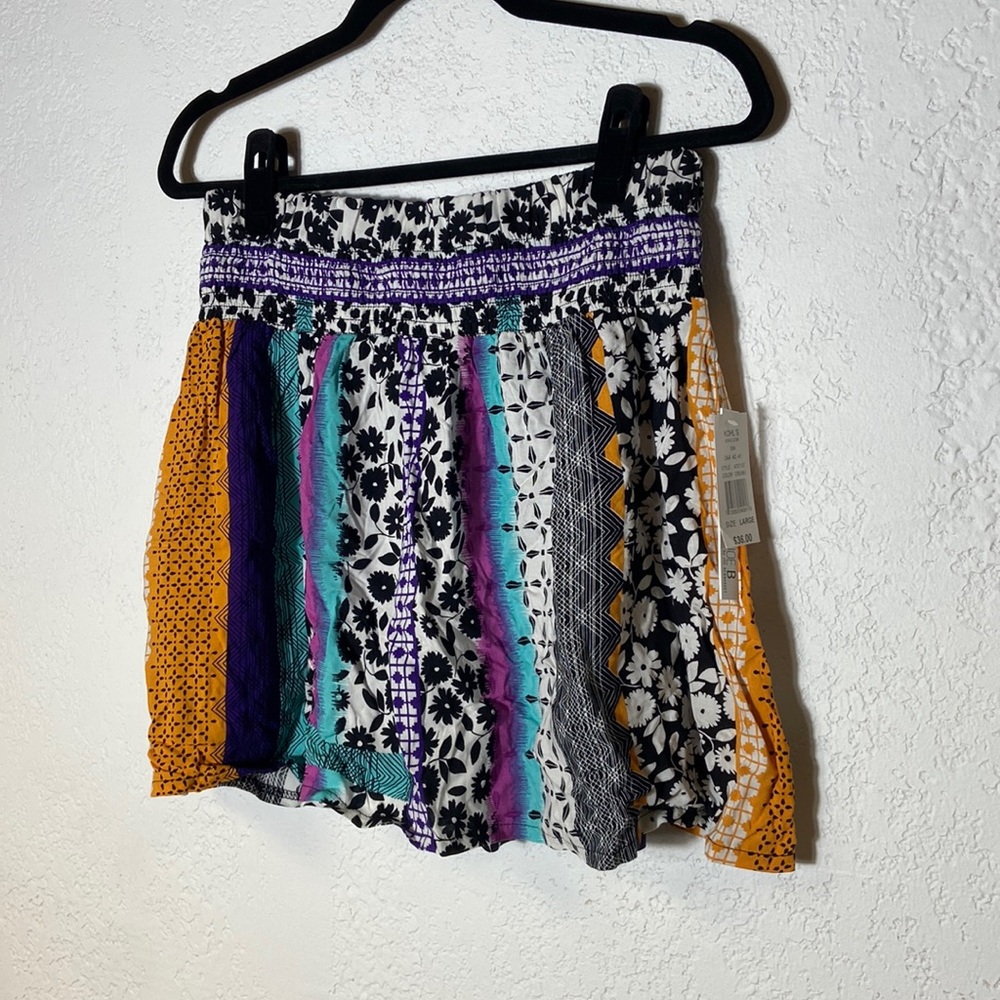 NWT Joe B Multicolor flowy skirt